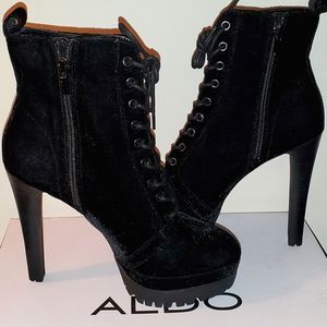ALDO Aliria Platform Spike Mini-Boot Black